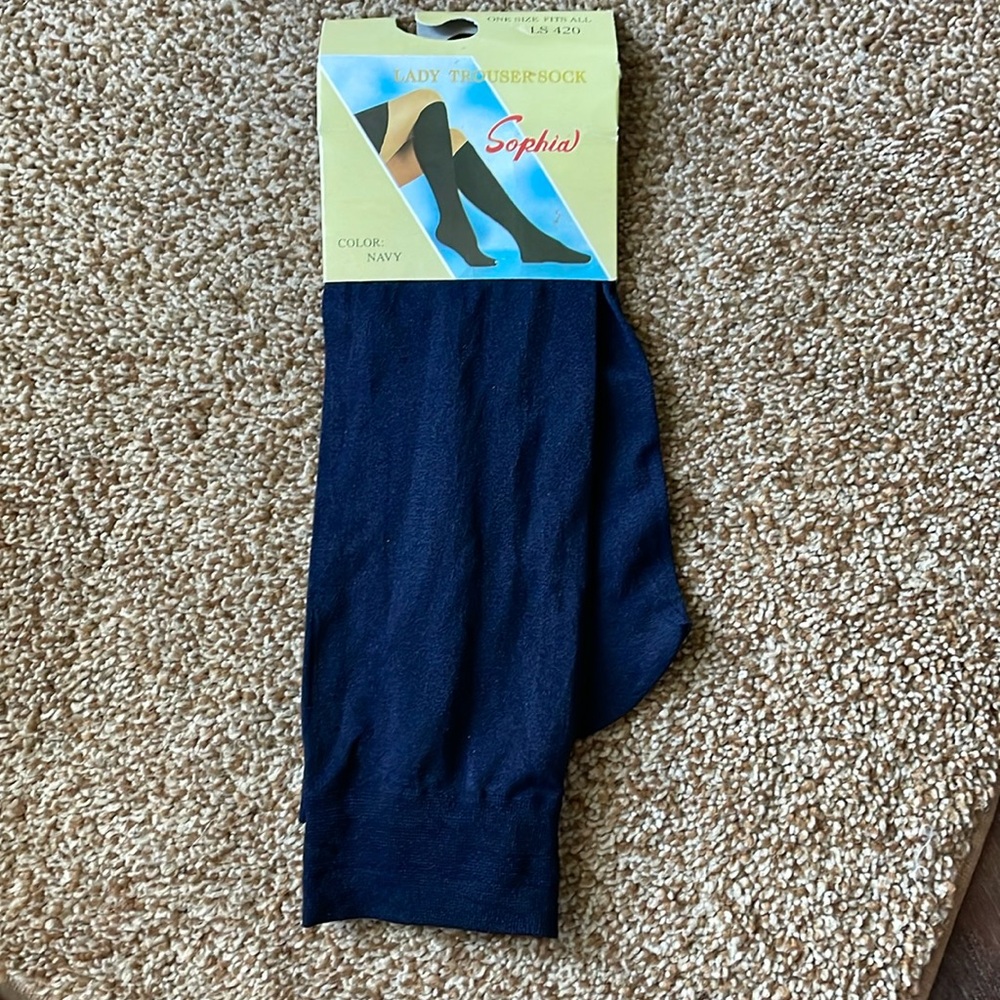 Sophia lady trouser socks NAVY OS